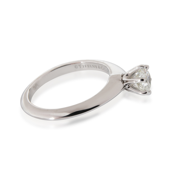 Tiffany & Co. Solitaire Engagement Ring In Platinum .40 CTW. - Picture 4 of 5